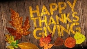 Happy Thanksgiving greeting card from Agile Velocity