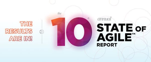 Banner for the 10th Annual State of Agile Report from VersionOne