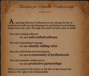 Manifesto for Craftsmanship - courage and craftsmanship