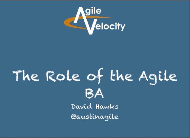 The Role of the Business Analyst in Agile