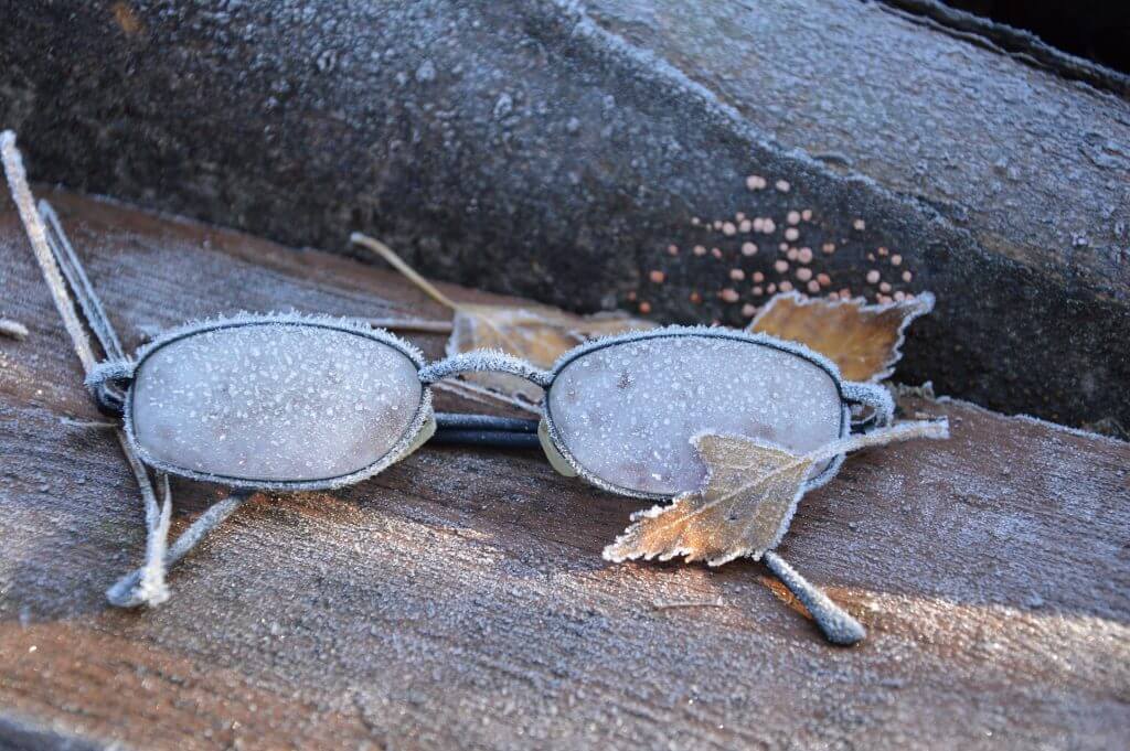 Frozen Middle Management depicted by a pair of frozen eyeglasses