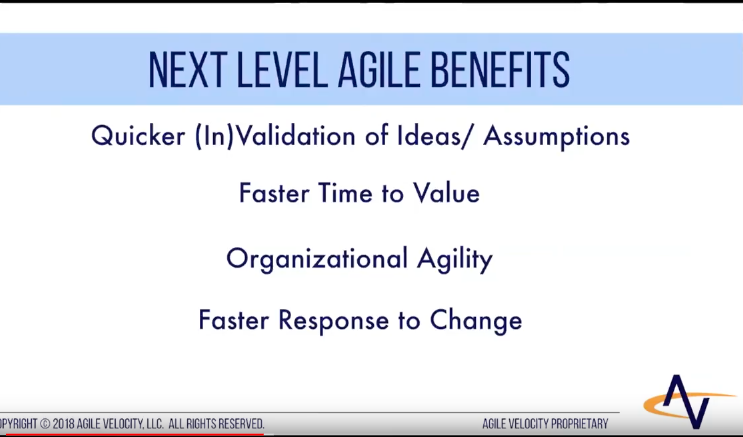 Benefits of Next Level Agile