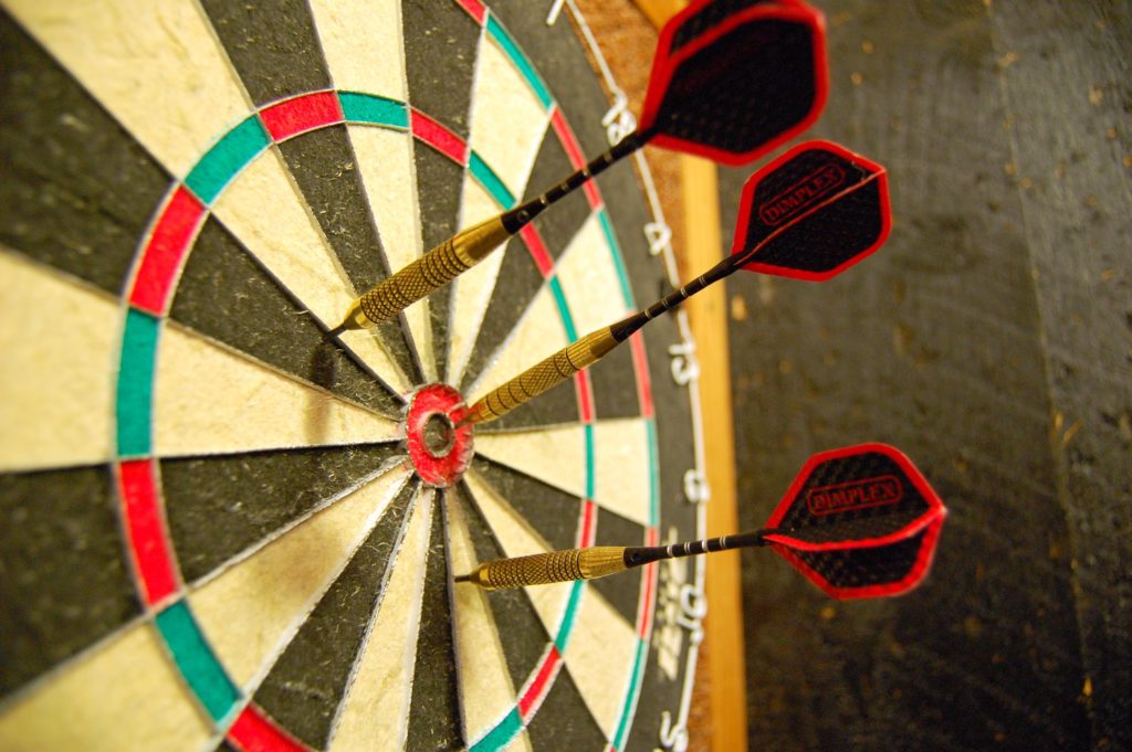 You can't re-throw a dart just like you shouldn't re-estimate story points 