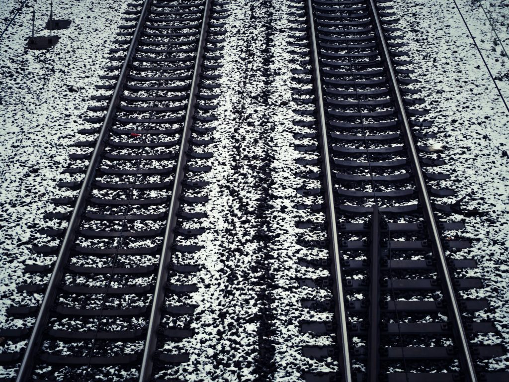 railroad tracks running in parallel
