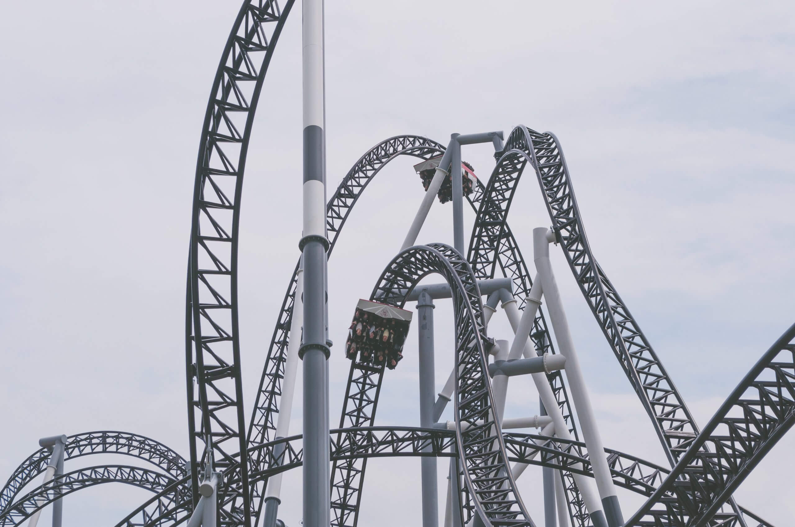 An image of a roller coaster which represented the twists and turns my professional life has experienced with this virus.