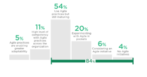 Agile Maturity graph from the 14th Annual State of Agile Report by Digital.ai