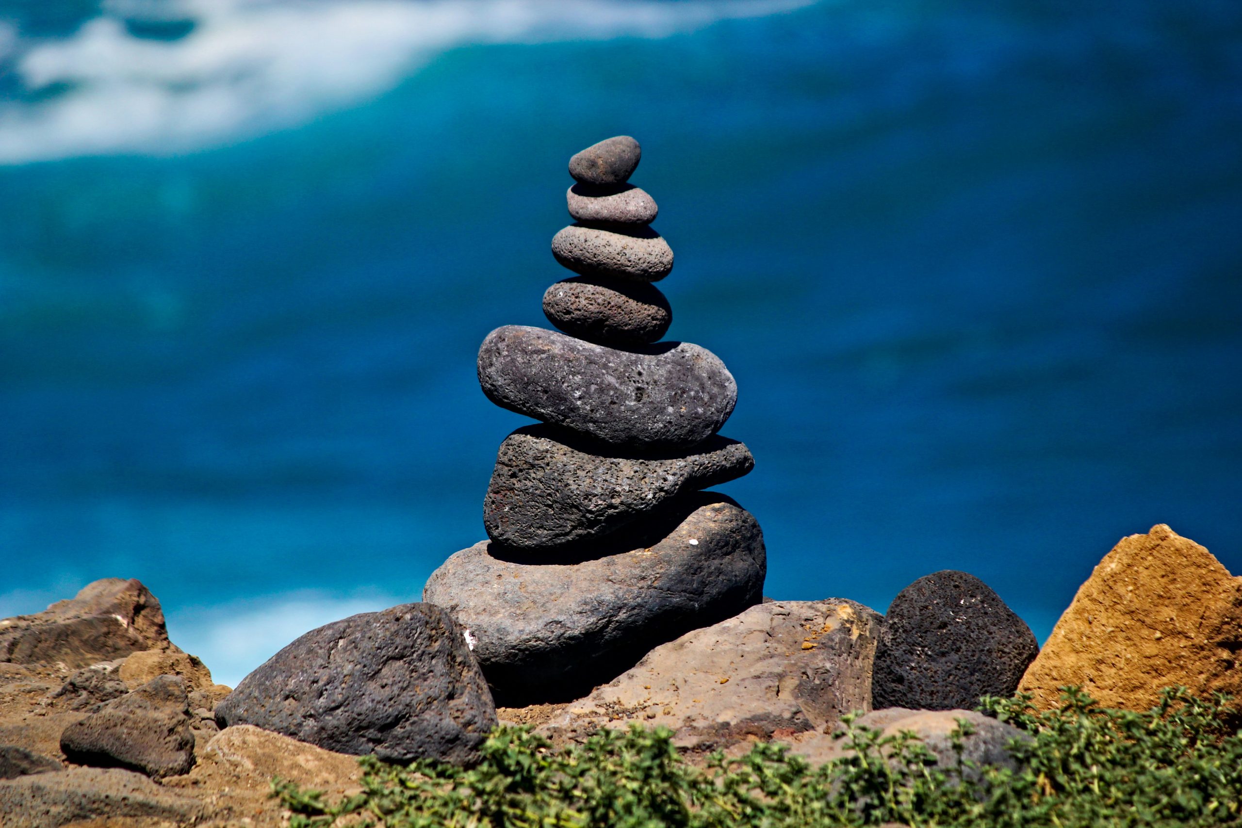 An image of balancing rocks to represent stable Agile teams.