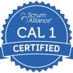 Certified Agile Leader (CAL 1) badge from Scrum Alliance
