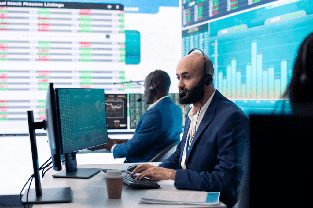 Data analysts using technology to drive insights and informed business decisions.